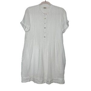 Faherty Gemina Linen‎ Dress Size S White